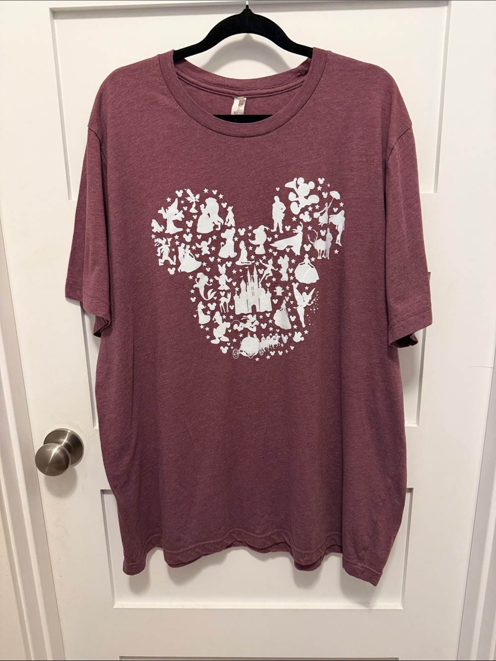 Mauve Graphic Heart Disney Character Tee